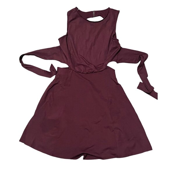 Halara Backless Buckle Tie Back 2-in-1 Pocket Dance Active Dress Sz Small Womens - Picture 8 of 11